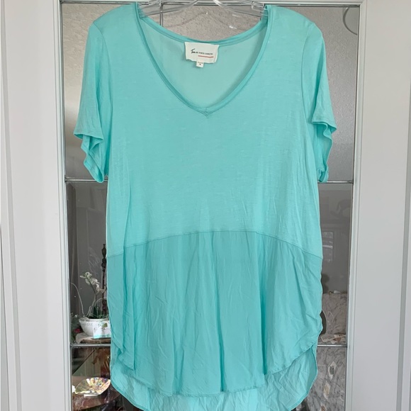 🏝️ Two by Vince Camuto Short Sleeve Top XL - Picture 2 of 6